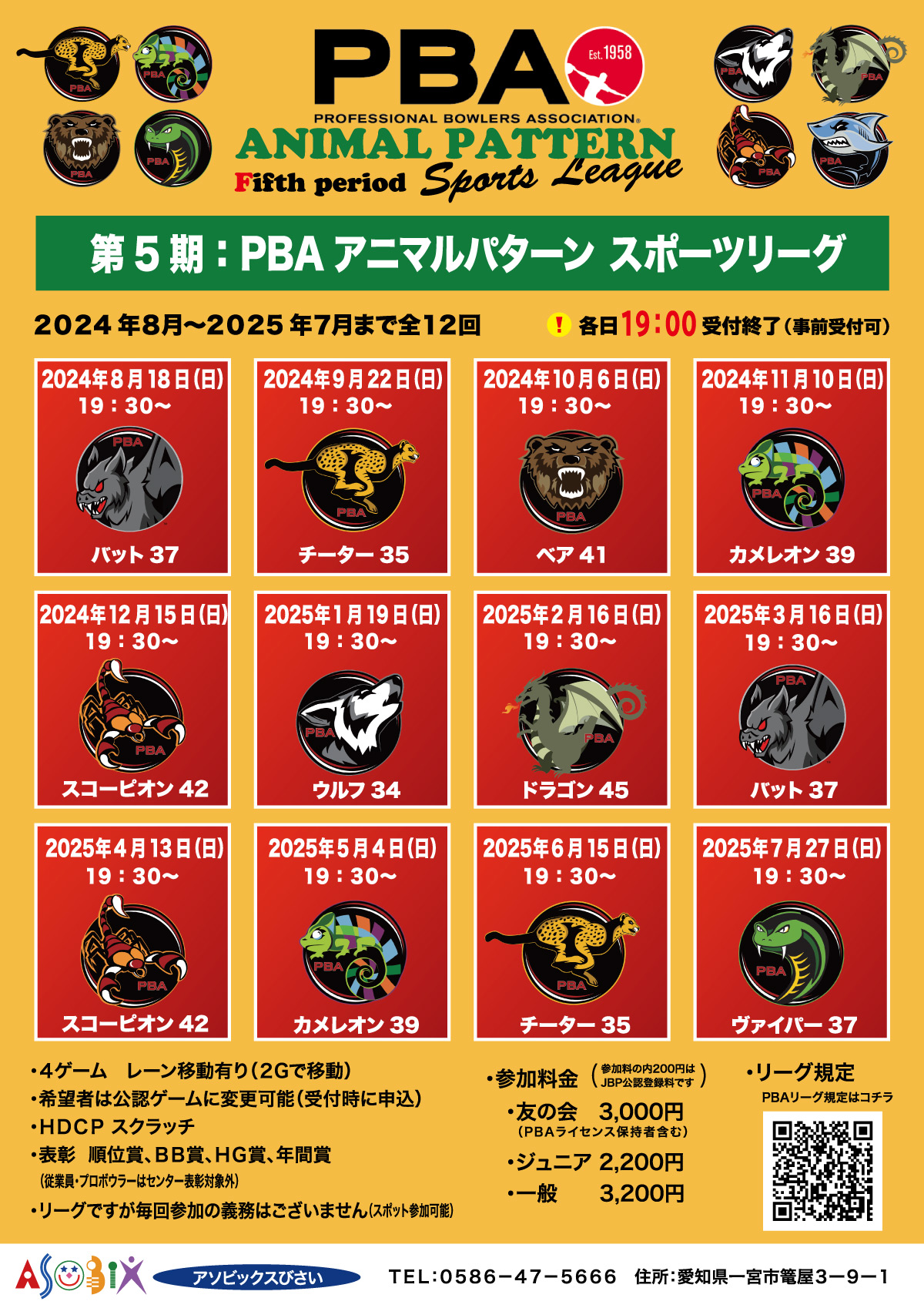 PBAアニマルパターン