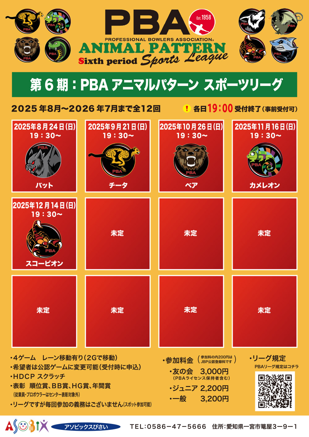 PBAアニマルパターン