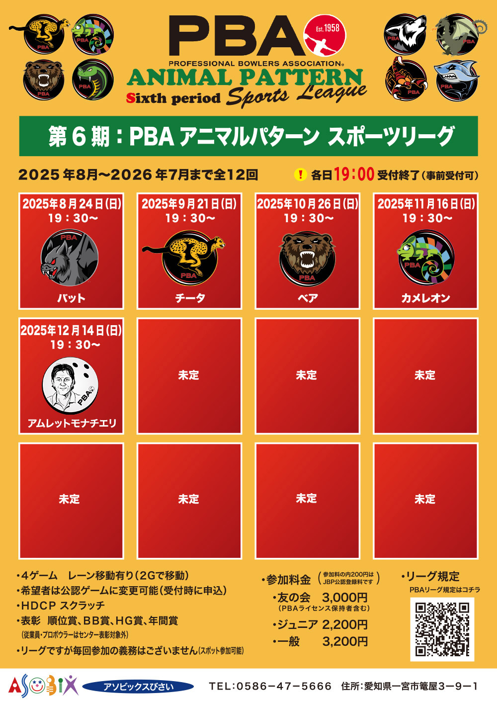 PBAアニマルパターン