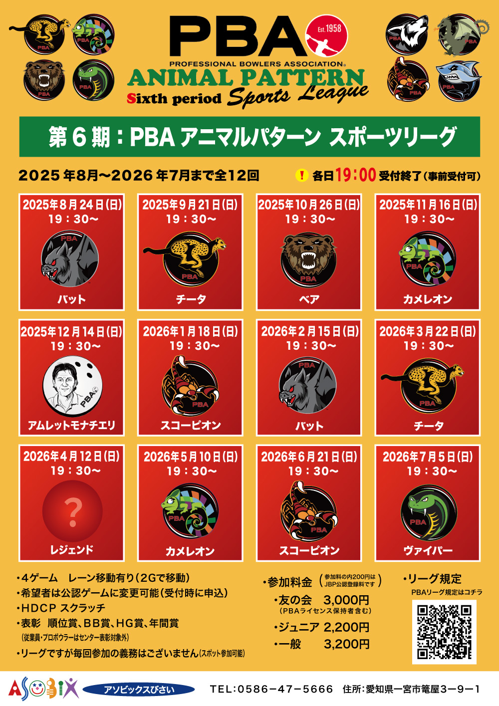 PBAアニマルパターン